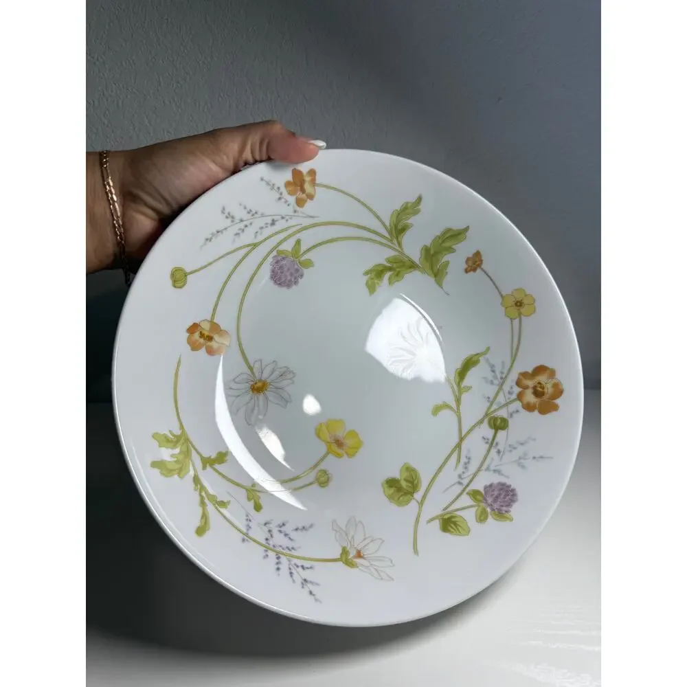 Vintage Mikasa Heather Fine China Round Vegetable Bowl L5005 Japan 9.5in